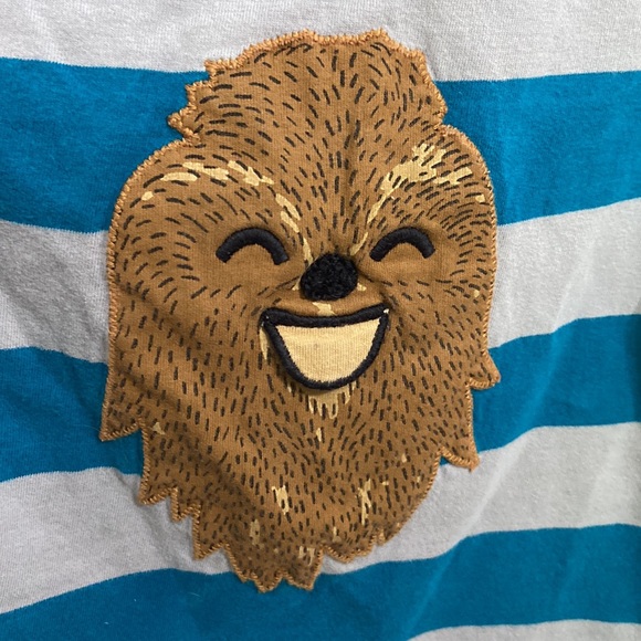 Hanna Andersson Star Wars Chewy Chewbacca Striped Long Sleeve T-Shirt Unisex 2T - Picture 3 of 8
